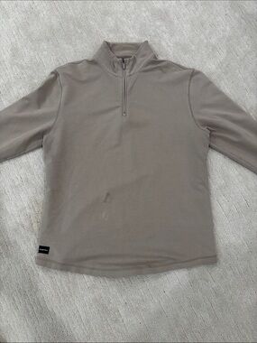 Men's Half-Zip Pullover Sweater - Taupe Neutral